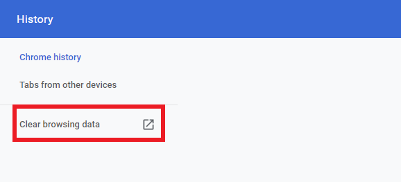 clear browsing history